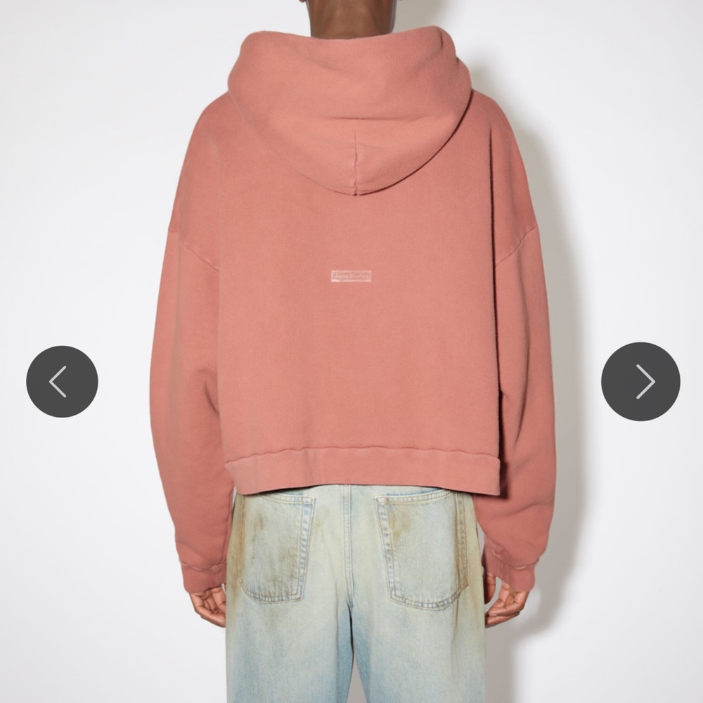 Acne Studios Fester Vintage Hoodie in the color Vintage Pink XS